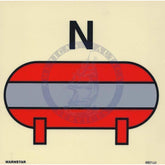Marine Fire Sign, IMO Fire Control Symbol: Fixed Nitrogen Fire Extinguishing Installation